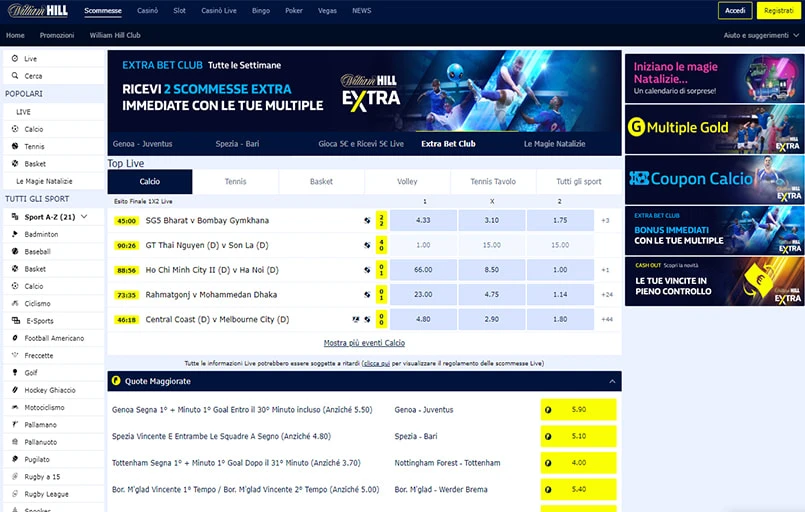 williamhill-interfaccia